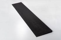 「片側テーパー」 天然ゴム(黒/NR) 20mm × 200mm × 100mm 1コ