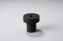 「ツバつき 中抜き」 天然ゴム(黒/NR) 50mm × φ50mm × φ10mm 1コ